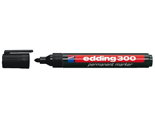 Edding 300 Yuvarlak Uçlu Siyah Koli Kalemi