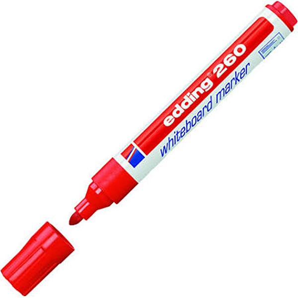 Edding 260 Kırmızı Tahta Kalemi