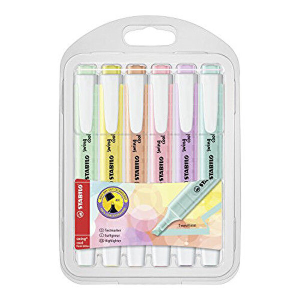 Stabilo Swing Cool Pastel 6'lı Fosforlu Kalem
