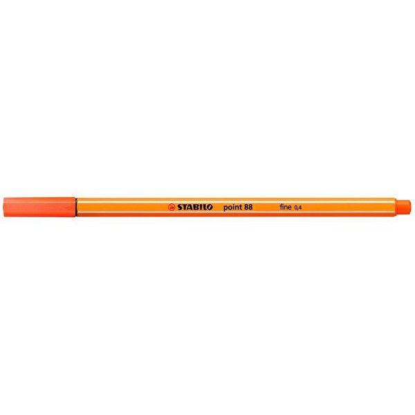 Stabilo Point 88/30 0.4 MM İnce Alev Kırmızısı Keçe Uçlu Kalem