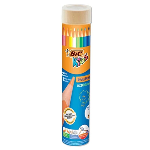 Bic Evolution 12+1 Metal Tüp Kuru Boya Kalemi