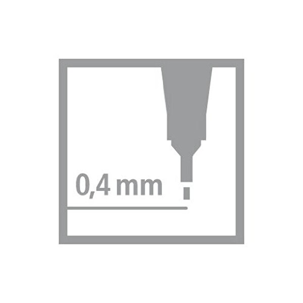 Stabilo Point 88/040 0,4 MM İnce Floresan Kırmızı Keçe Uçlu Kalem