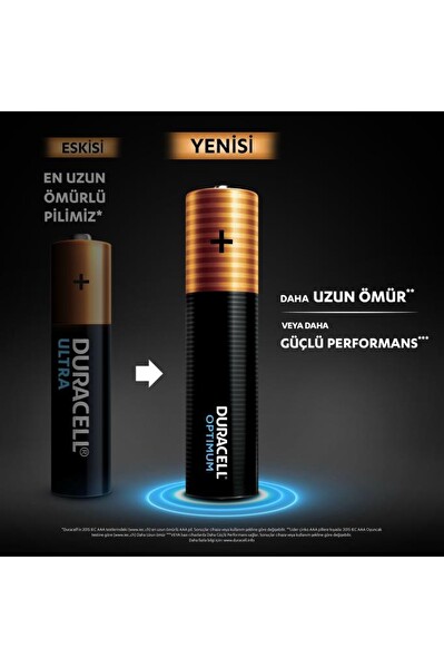 Duracell Optimum 8'li AAA İnce Pil