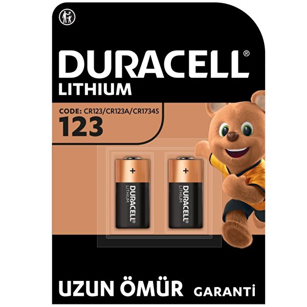 Duracell Duracell 123A 3V 2'li Lityum Pil