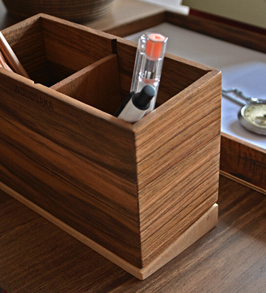 WOODSAKA Meru İki Bölümlü Eğimli Kalemlik