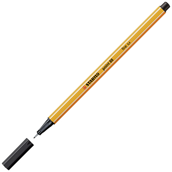 Stabilo Point 88/46 0.4 MM İnce Keçe Uçlu Siyah Kalem