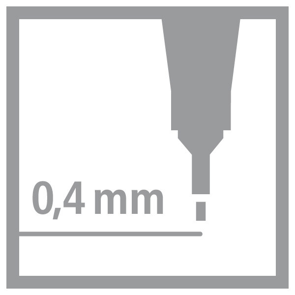 Stabilo Point 88/46 0.4 MM İnce Keçe Uçlu Siyah Kalem