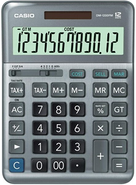 Casio DM-1200FM 12 Hane Masaüstü Hesap Makinesi