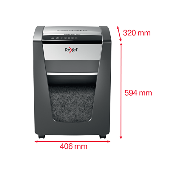 Rexel Momentum X420 Çapraz Kesim Evrak İmha Makinesi
