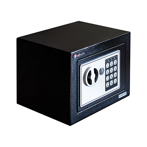 Mühlen Schutz 17B Küçük Boyut Şifreli Siyah Para Kasası