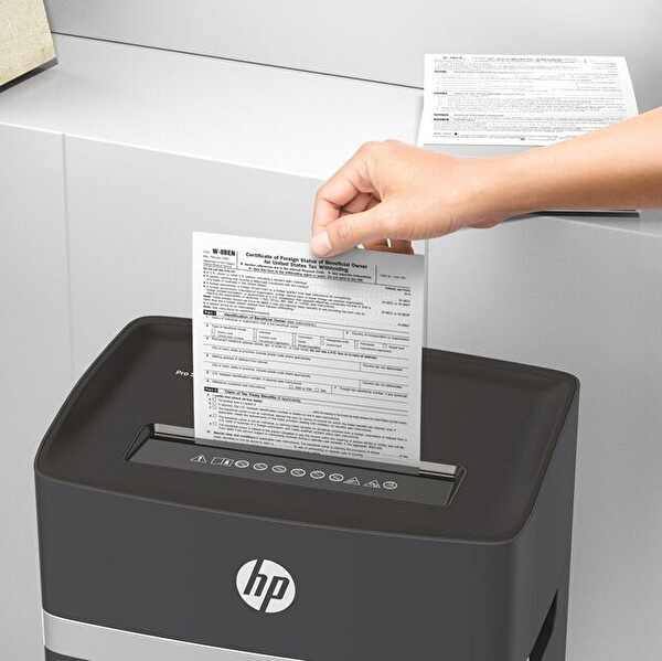 HP Pro Shredder 10MC 20 L Mikro Kesim Evrak İmha Makinesi