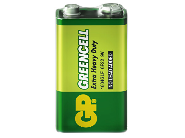 GP GP1604G Greencell 6F22 1222 9 V 10'lu Pil