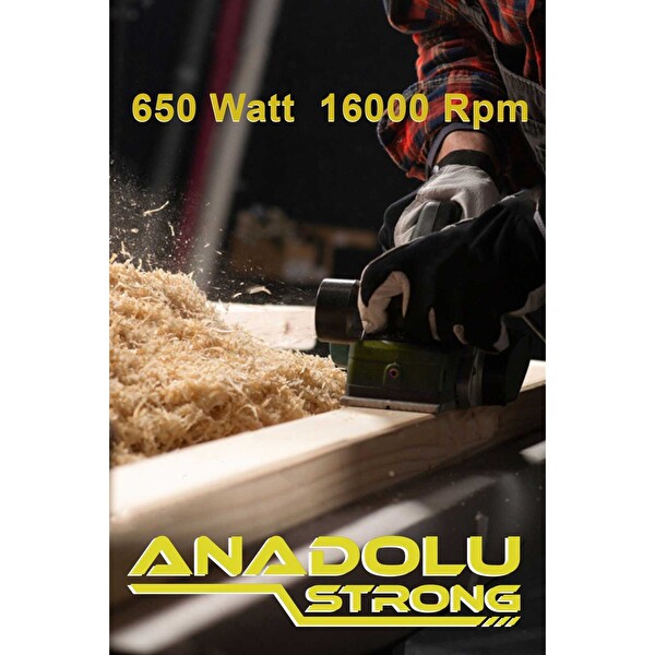 Anadolu Strong Profesyonel 650 Watt Çift Bıçaklı Planya Makinesi