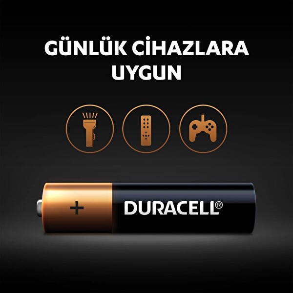 Duracell Alkalin 6'lı AAA İnce Kalem Pil