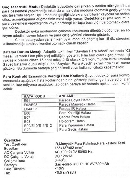 Bill Counter AL-130 F5 Sahtepara Kontrol Makinesi 5 Ülke Parası