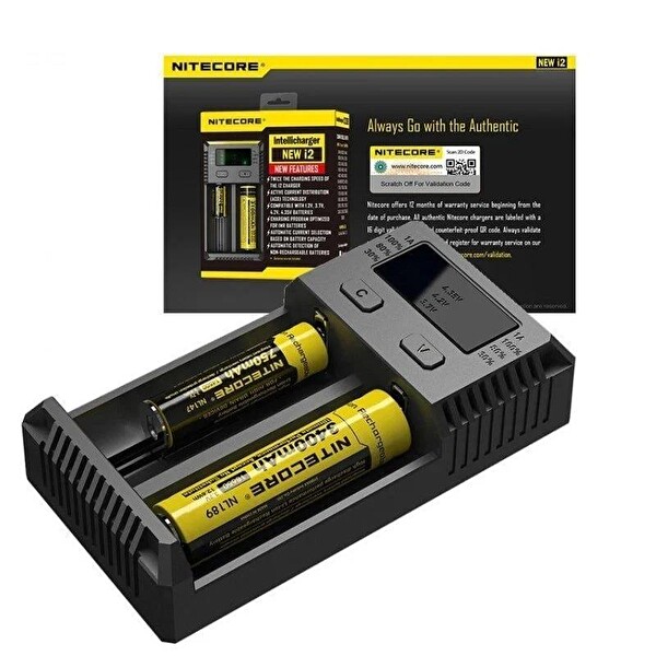 Nitecore New I2 Li-ion IMR Lifepo4 Pil Şarj Aleti