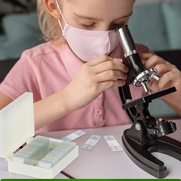 Amscope PS25P Hazır Mikroskop 25 Adet Slayt Seti