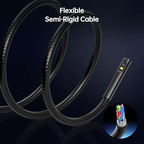 Teslong Üç Lensli Endüstriyel Borescope Muayene Kamerası 5M Kablo