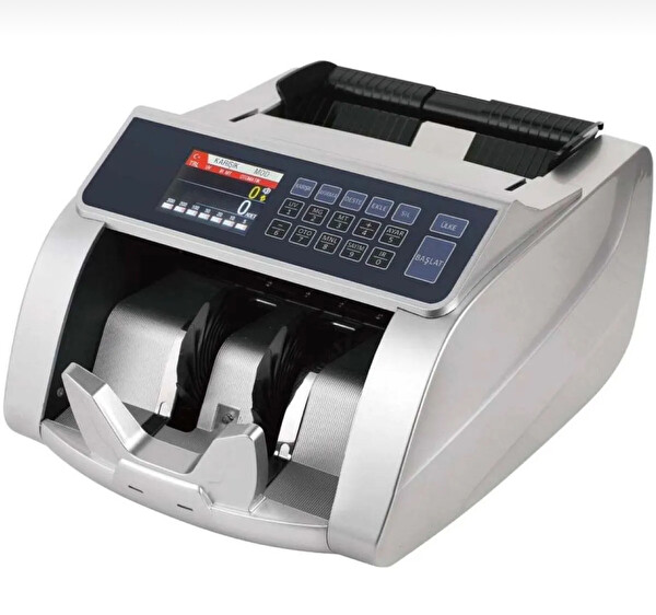 Hemes HMS-KAAN TL Karışık Sayım Ofis Tipi Para Sayma Makinesi (Müşteri̇ Ekranlı - Gri)