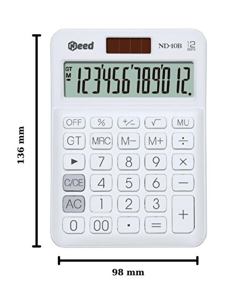 Need ND-10B Beyaz Hesap Makinesi