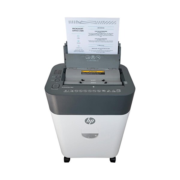 HP OneShred Auto 100CC Otomatik Beslemeli Evrak İmha Makinesi - P4 Çapraz Kesim 4.3x12 mm 17 lt