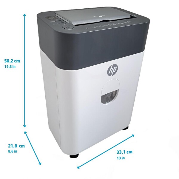 HP OneShred Auto 100CC Otomatik Beslemeli Evrak İmha Makinesi - P4 Çapraz Kesim 4.3x12 mm 17 lt