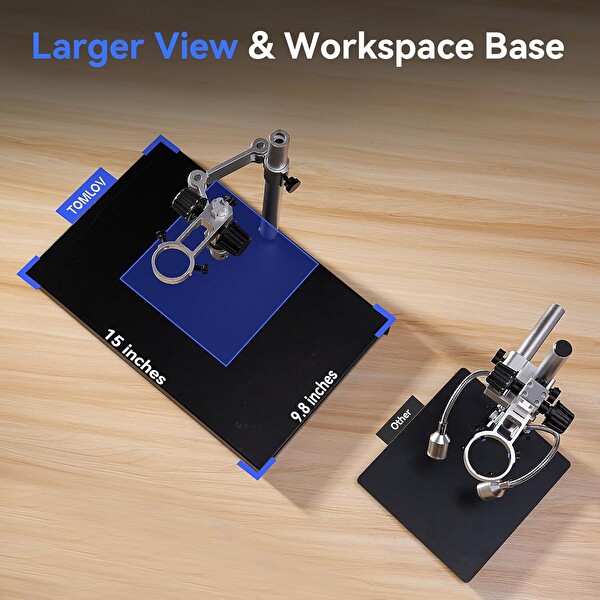 Tomlov TM4K Max 4K Döner Kol Dijital Mikroskop 2000x 52MP - 10.1