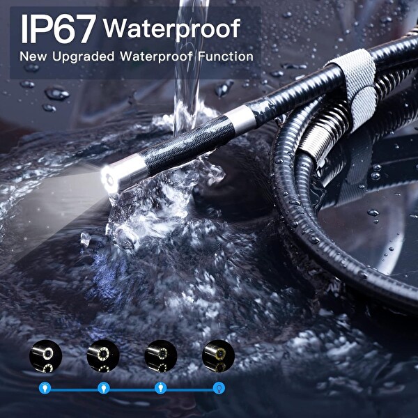 Ralcam Mafsallı Boroskop İki Yönlü 180 Derece 8.5mm Lens IP67 Su Geçirmez