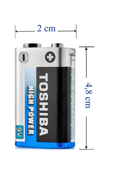 Toshiba 6LR61 9 Volt Alkalin Pil - High Power Pil
