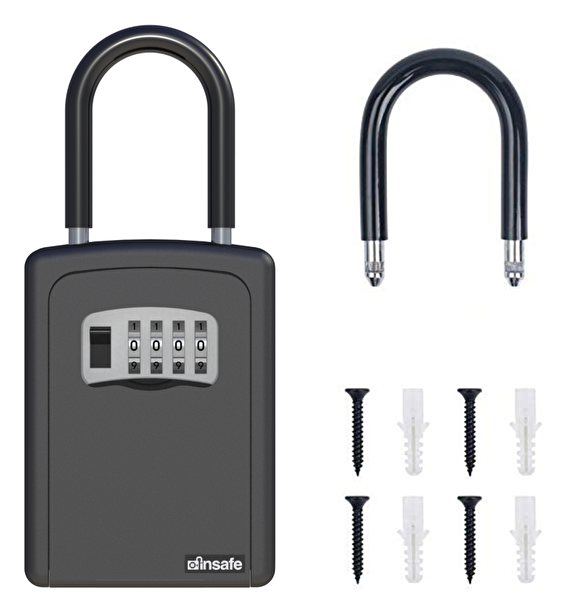 Insafe ISC802KEY Şifreli Anahtar Kutusu - Anahtar Dolabı - Siyah