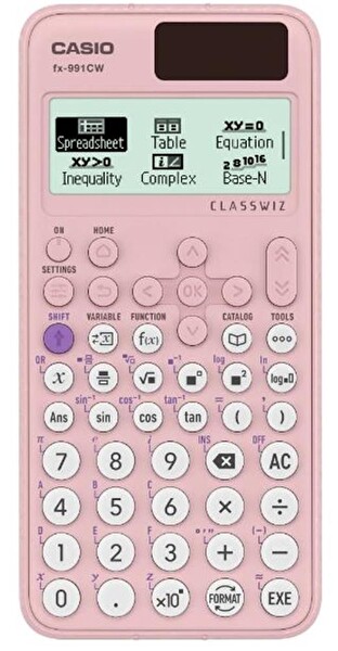 FX-991CW-W-DT ClassWiz Pembe Bilimsel Fonksiyonlu Hesap Makinesi