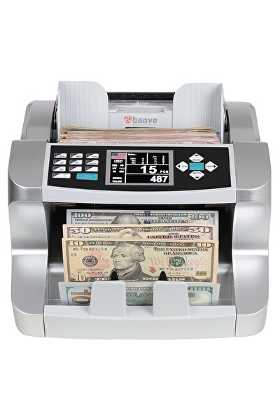 Baove GB9300B Karışık Para Sayma Makinesi - Sahte Yakalama - TL - Euro - USB - Müşteri Ekranı