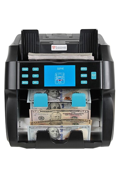 Baove GB9000 Pro Mix Çift Katlı Karışık Para Sayma Makinesi ve Sahte Yakalama - Yazıcı