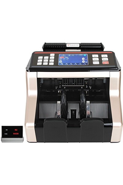 Baove GB8200G Karışık Para Sayma Makinesi - Sahte Para Yakalama - Türkçe Konuşma Müşteri Ekranı