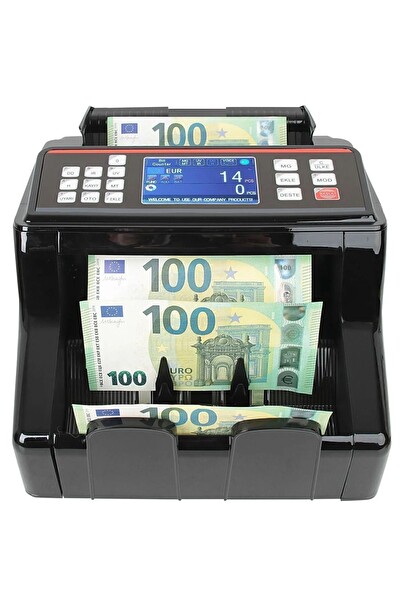 Sigma SC7520B Karışık Para Sayma Makinesi - TL - Euro - USD - Türkçe Sesli Uyarı Müşteri Ekranı