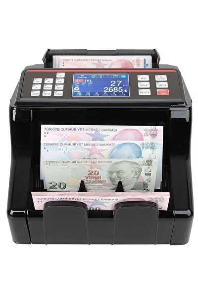 Sigma SC7520B Karışık Para Sayma Makinesi - TL - Euro - USD - Türkçe Sesli Uyarı Müşteri Ekranı