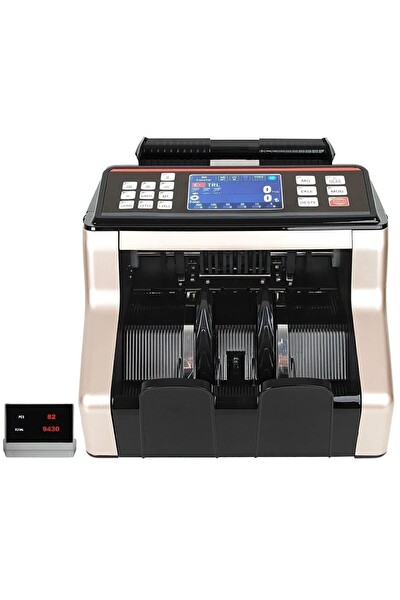 Sigma SC7520G Karışık Para Sayma Makinesi - TL - Euro - USD - Türkçe Sesli Uyarı Müşteri Ekranı