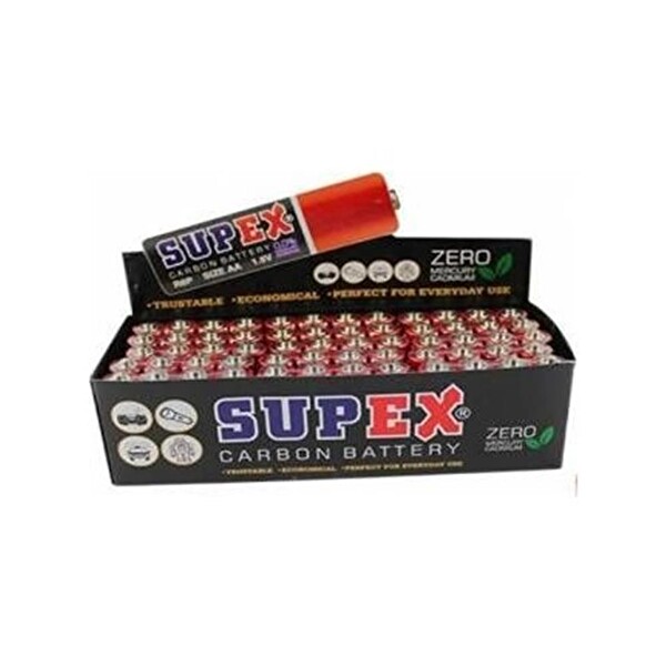 Supex R6 Çinko 60'lı Kalem Pil