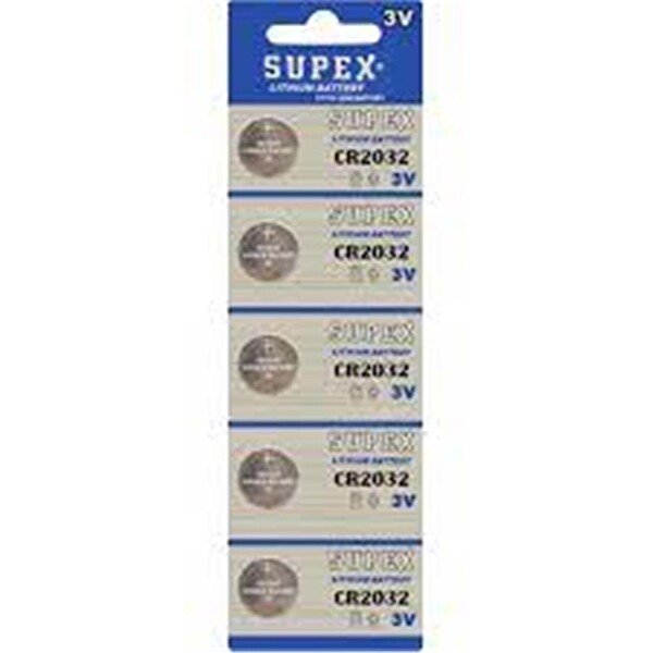 Supex Cr2032 3V Lityum 5'li Blister Pil