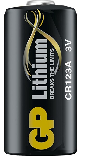 GP CR123A 3V Lityum Tekli Paket Pil (GPCR123A-U1) Fotoğraf Makinesi Pili