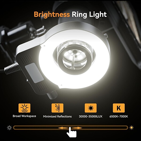 Elikliv EDM202 Flex Esnek Kol ile Dijital Lehimleme Mikroskobu 10.1