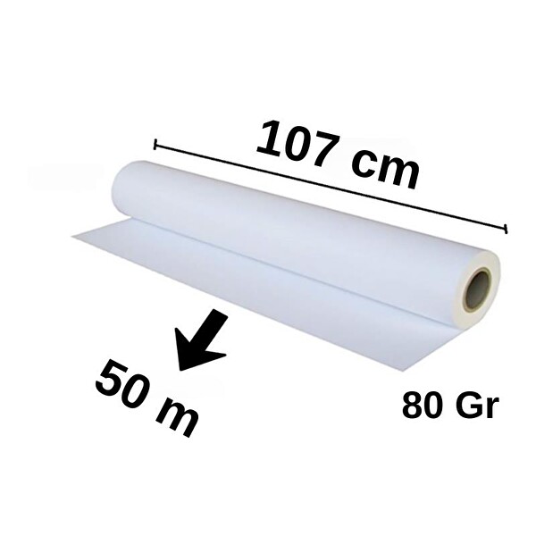 Elitrulo Plotter Kağıdı 107cm x 50mt 80gr