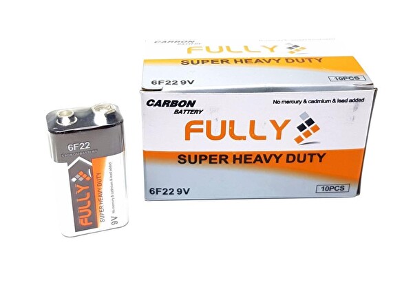6F22 9Volt Pil 10'lu Paket