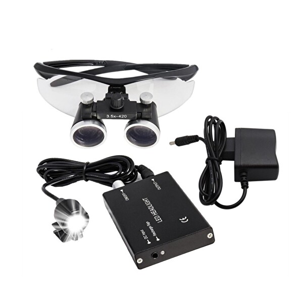 Evimdeyokyok 3.5X - 420 Mm Diş Cerrahi Gözlük Lens Büyüteç Taşıma Çantalı