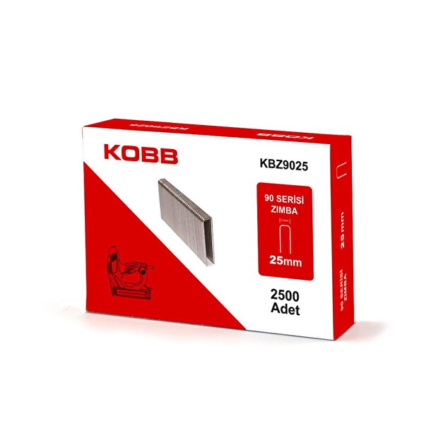 Kobb KBZ9025 25mm 2500 Adet 90 Serisi Ağır Hizmet Tipi Zımba Teli