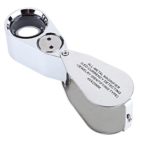 Evimdeyokyok Kontrol için Özel Kutulu Metal Işıklı Lup 40x25