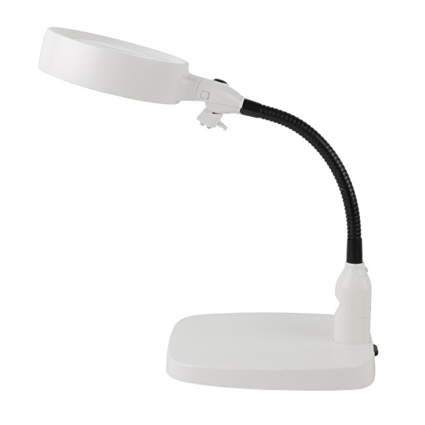 Evimdeyokyok Masaüstü 10X Led Işıklı Büyüteç Okuma El Sanatları Onarım Büyüteç 7765
