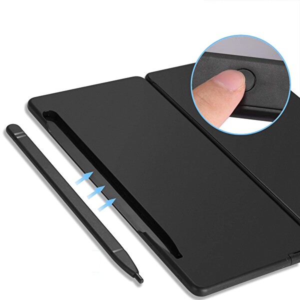 Valkyrie C5 Dijital Çizim Ekranlı Bilimsel Fonksiyonlu E-Writer Hesap Makinesi Katlanabilir Sessiz Tuşlu Siyah