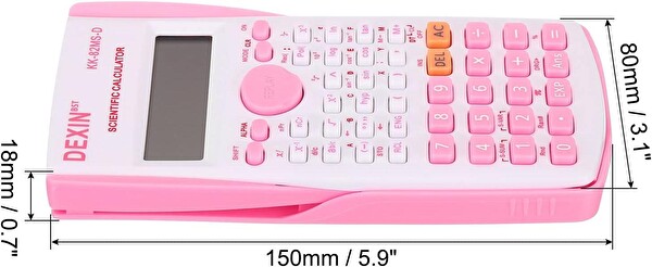 Valkyrie Dexin 240 Fonksiyonlu Çift Satır Bilimsel Hesap Makinesi Beyaz