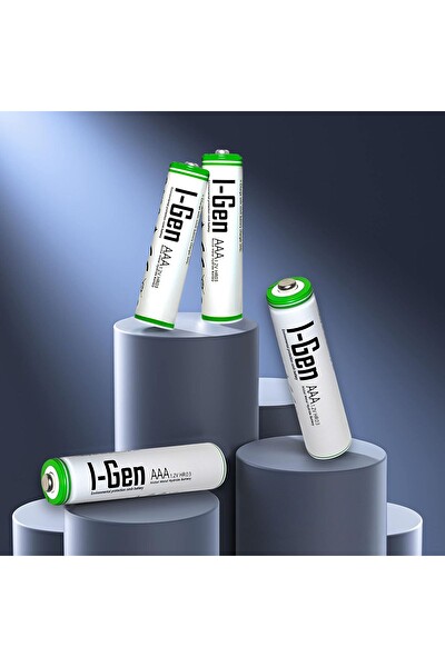 I-Gen Batteries G465 4x USB Pil Şarj Cihazı + 4 Adet 650mAh AAA İnce Kalem Pilli Set 4 Adet 650mAh AAA - Şarj Aleti